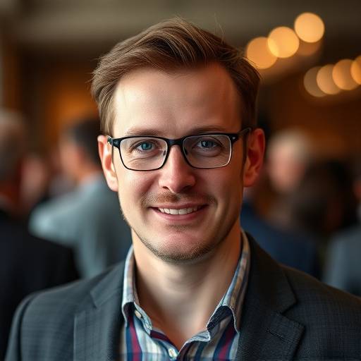 A portrait of Benjamin Harris, a specialist for photographing events and corporate.